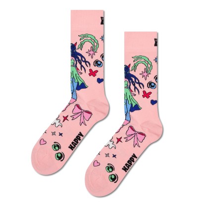 Happy Socks Fairy Land Sock Rosa Claro