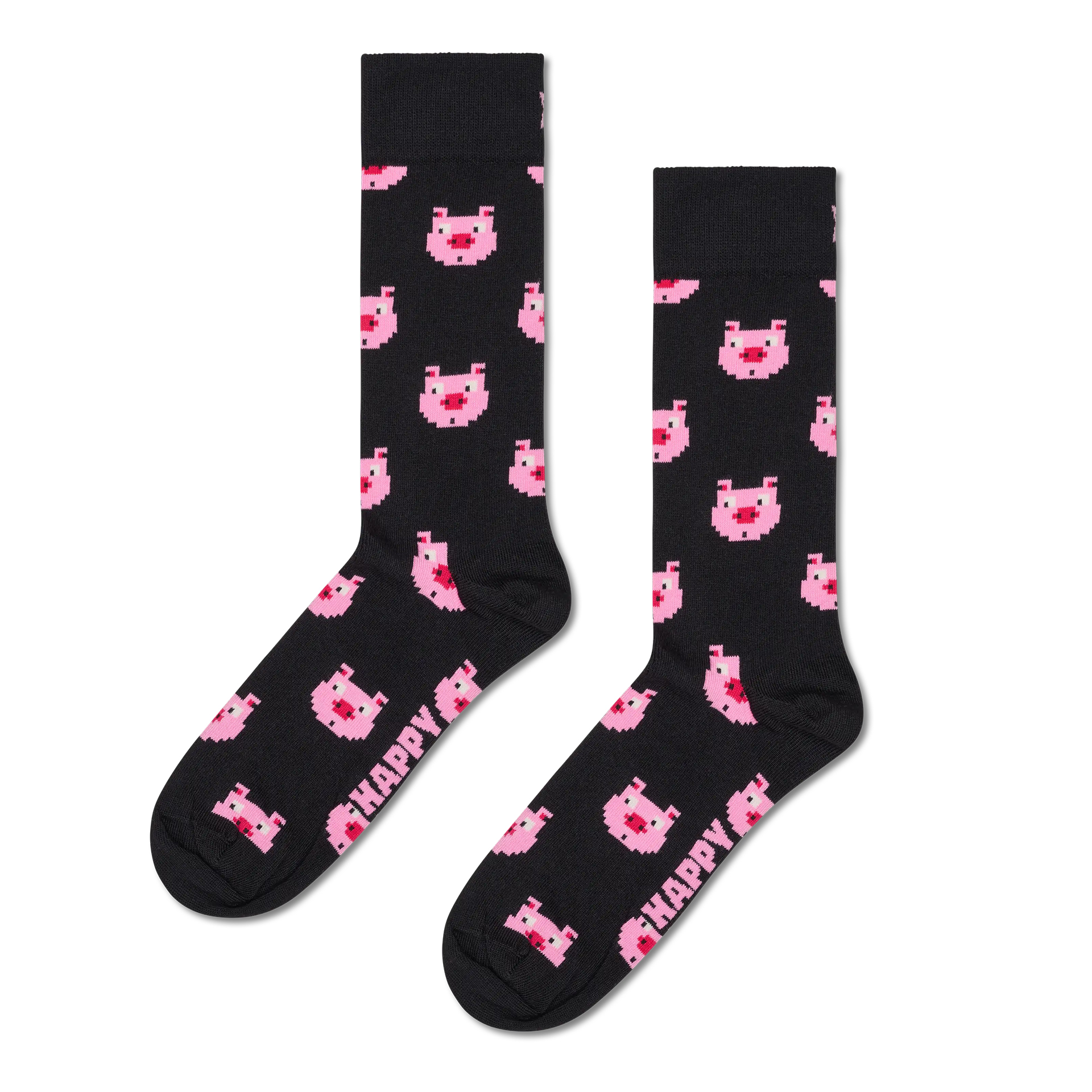 Happy Socks Pig Sock Preto