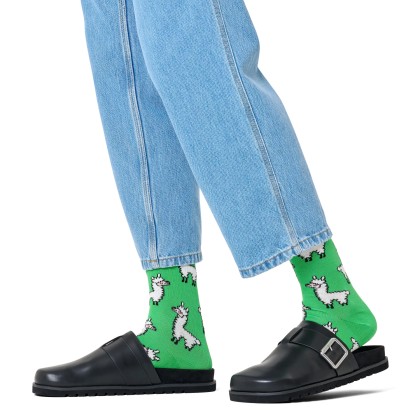 Happy Socks Llama Sock Verde