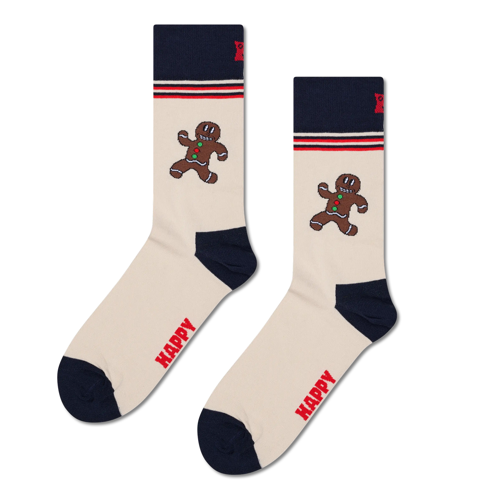 Happy Socks Happy Gingerbread Sock Bege