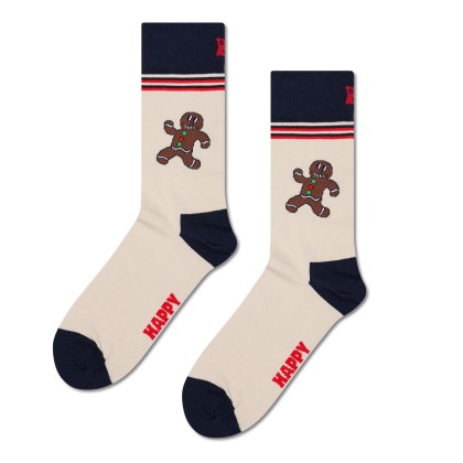 Happy Socks Happy Gingerbread Sock Bege Happy Socks Happy Gingerbread Sock Bege
