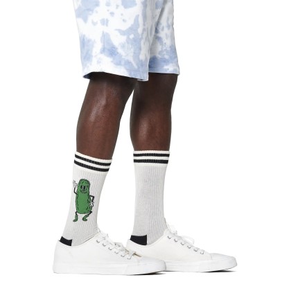 Happy Socks Pickles Sock Bege.