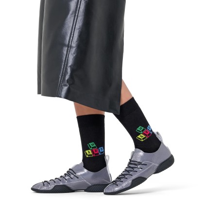 Happy Socks Wasd Controls Sock Preto