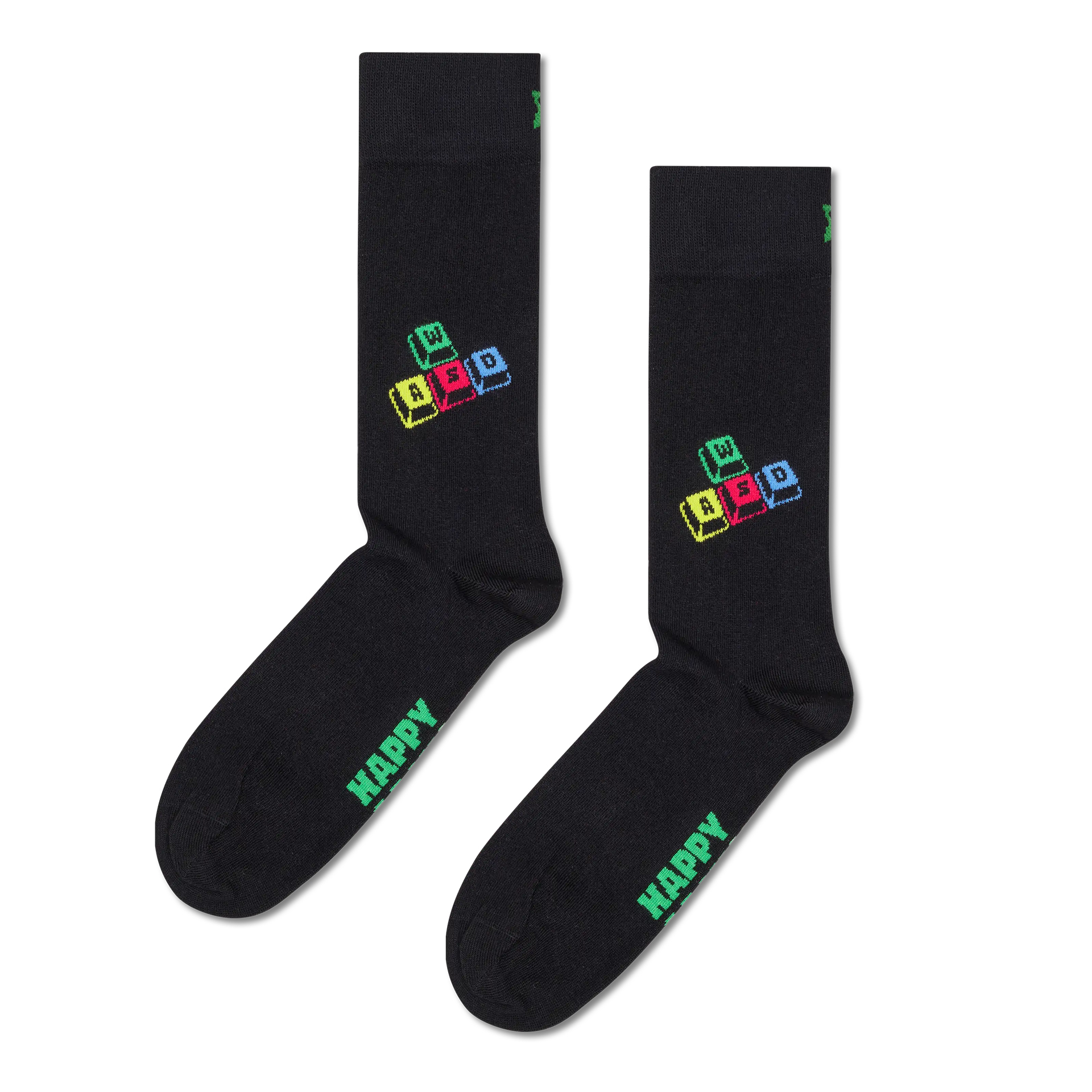 Happy Socks Wasd Controls Sock Preto