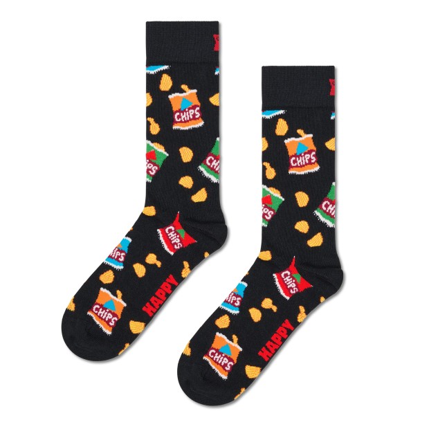 Happy Socks Chips Bag Sock Preto
