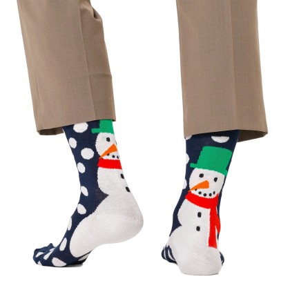 Happy Socks Jumbo Snowman Sock Marinho