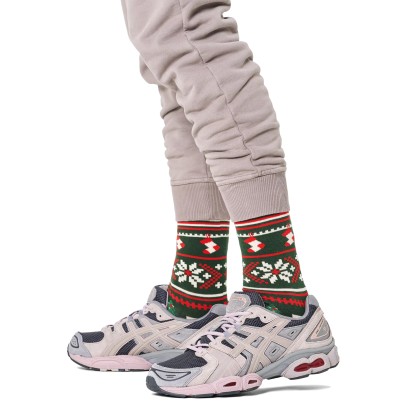 Happy Socks Christmas Sweater Sock Verde Escuro Happy Socks Christmas Sweater Sock Verde Escuro