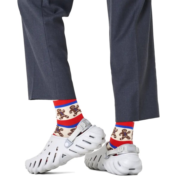 Happy Socks Gingerbread Stripe Sock Vermelho