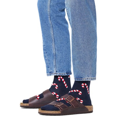 Happy Socks Candy Cane Sock Marinho Happy Socks Candy Cane Sock Marinho