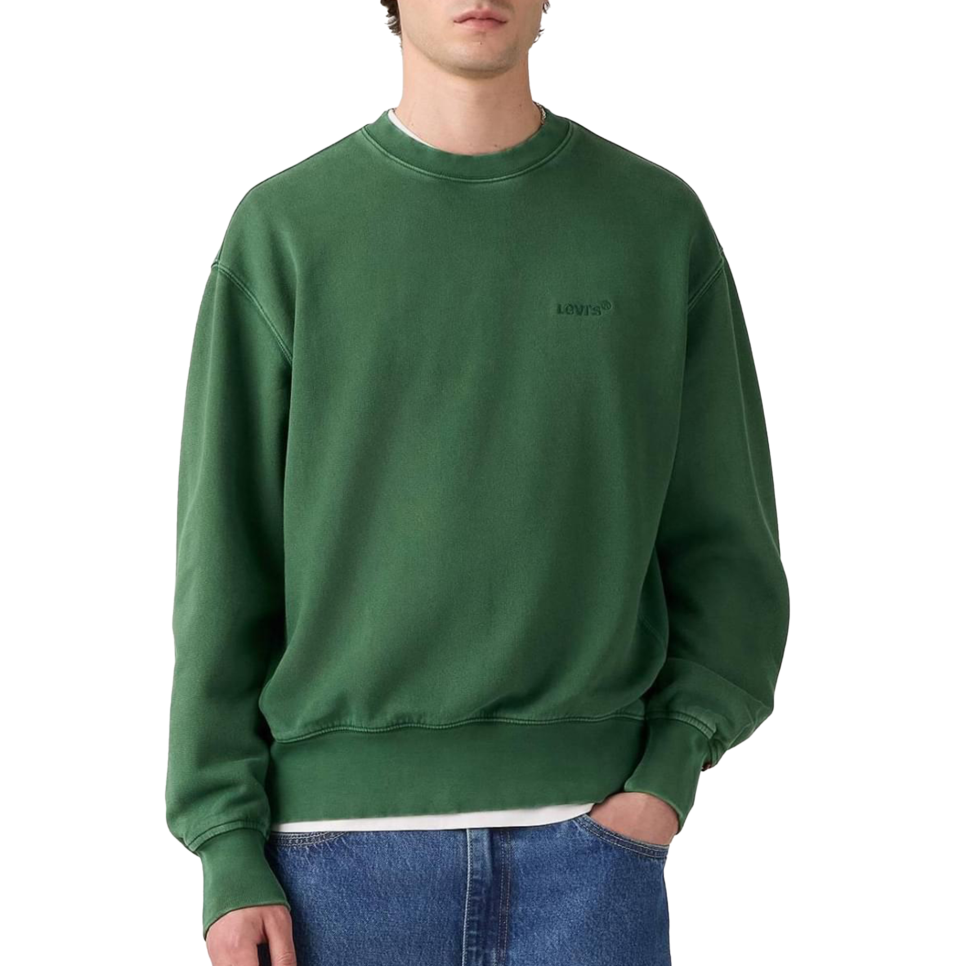 Levis Sweat Authentic Crew Garment Dye