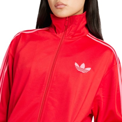 adidas Originals Casaco Firebird Adicolor Better Scarlet / Lucid Pink