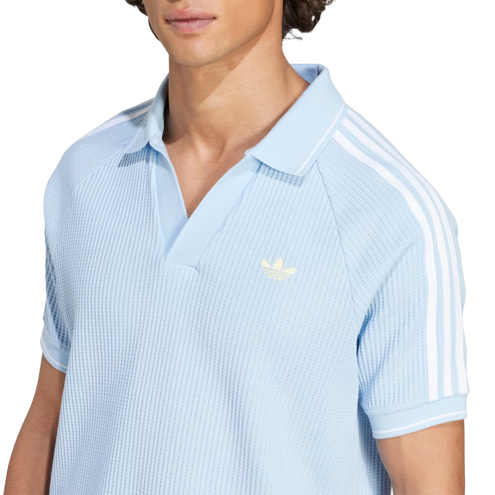 adidas Originals Polo De Malha Clear Sky / Almost Yellow / White
