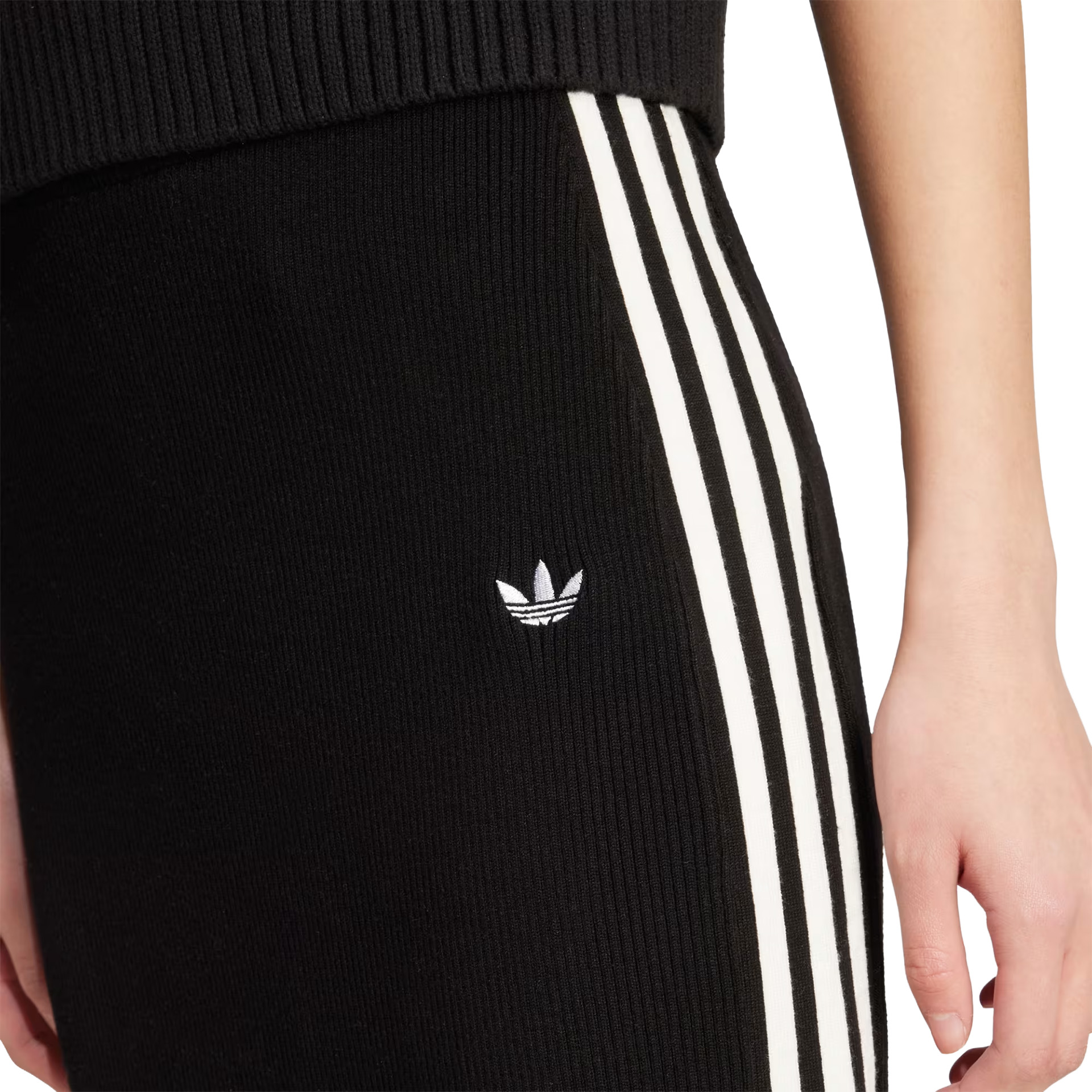 adidas Originals Saia De Malha 3-Stripes Adicolor Black