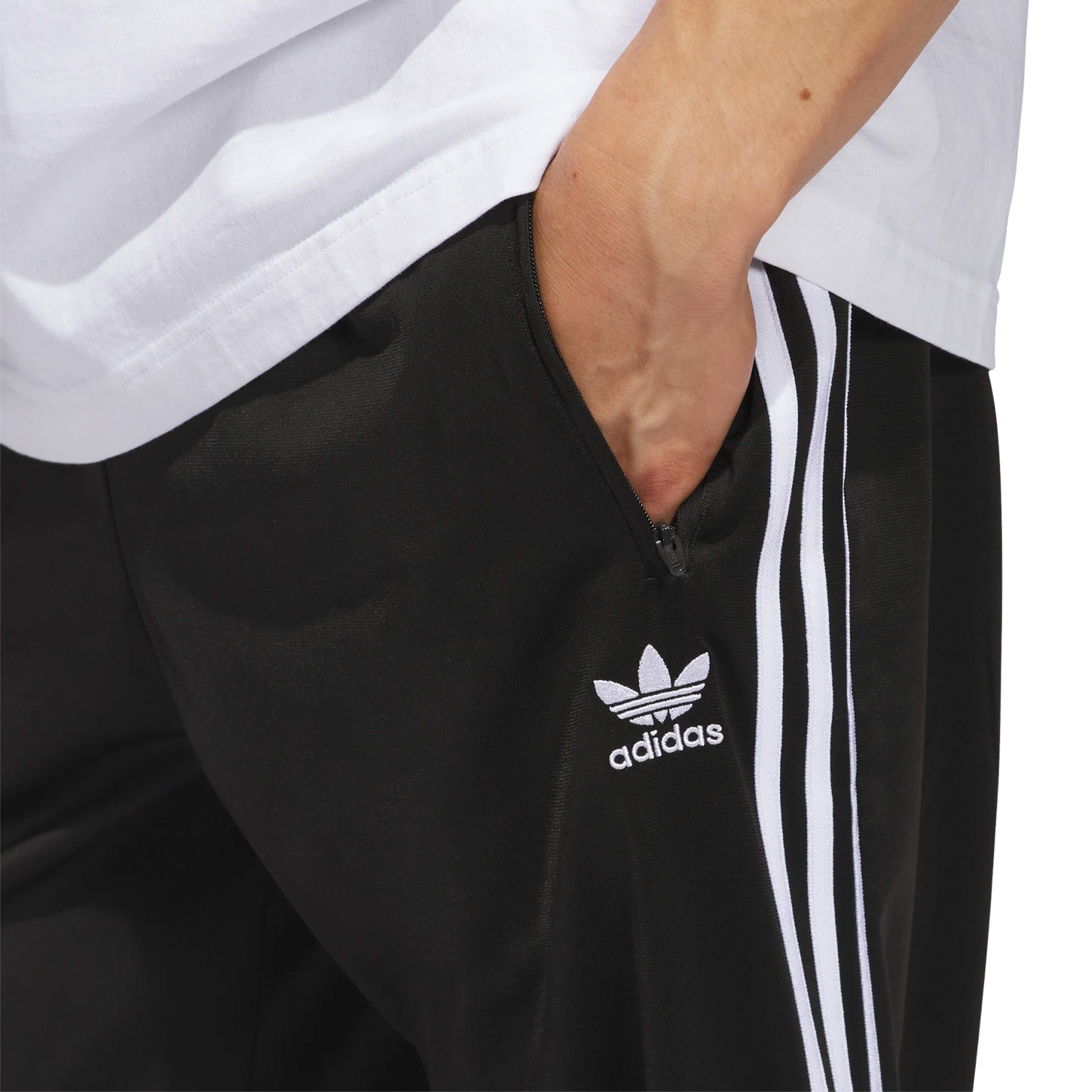 adidas Originals Calças Firebird Adicolor Black / White