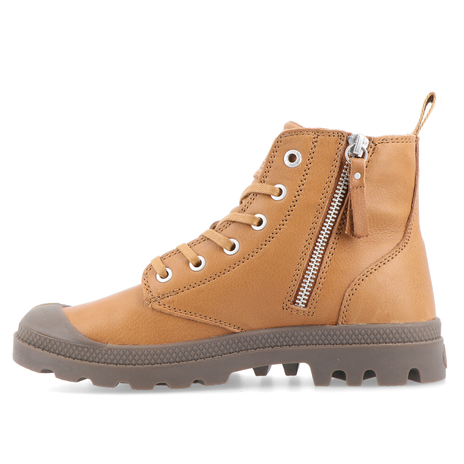 Palladium Pampa Zip Lth Ess-dear Brown