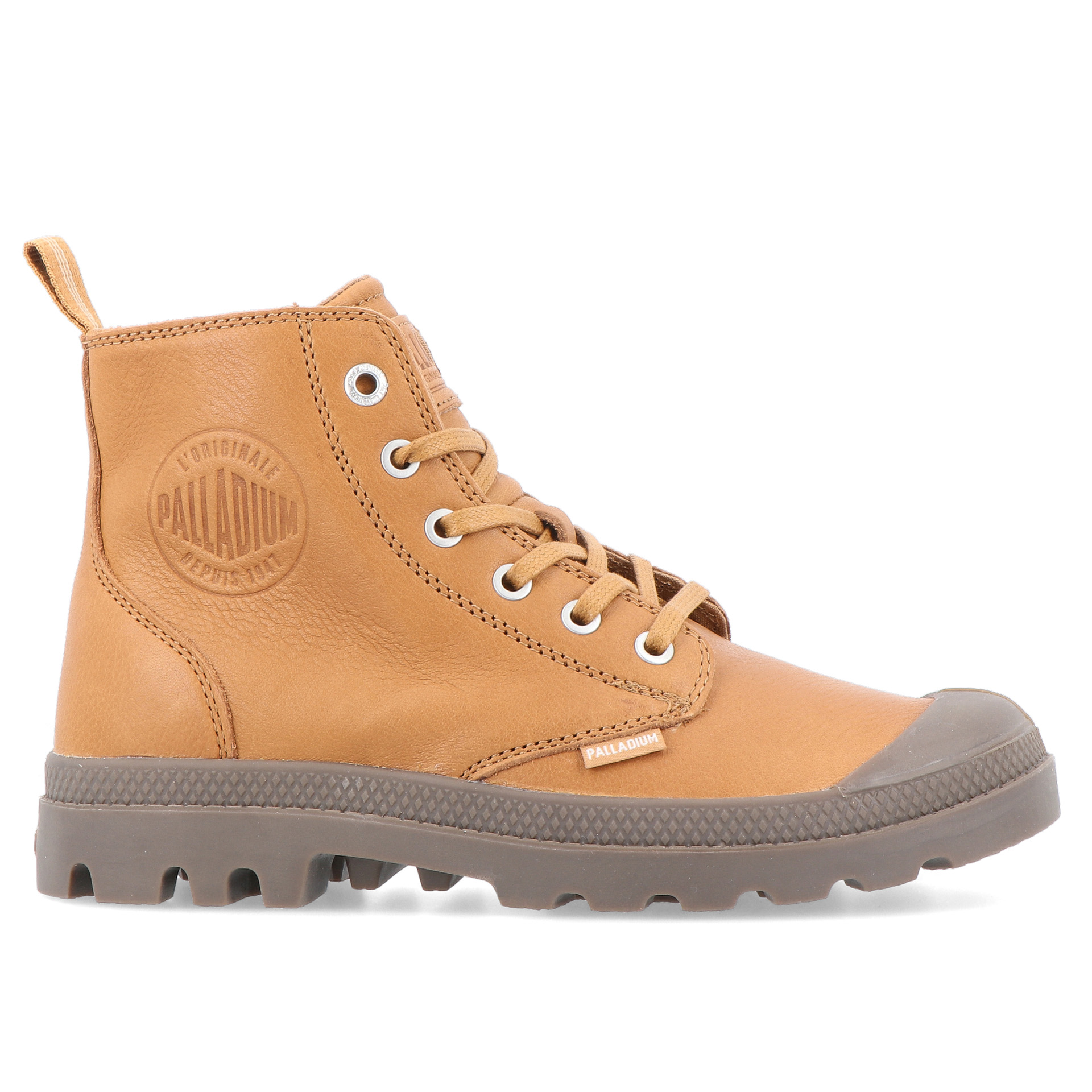 Palladium Pampa Zip Lth Ess-dear Brown