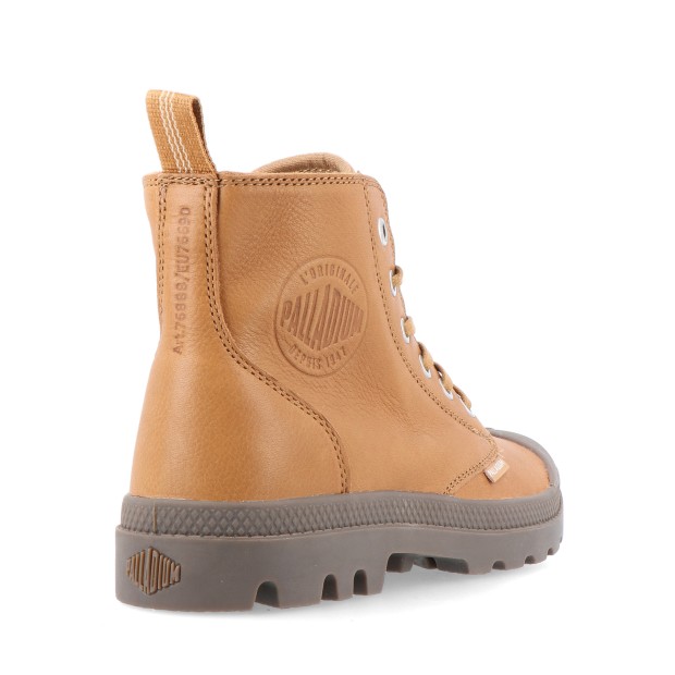 Palladium Pampa Zip Lth Ess-dear Brown