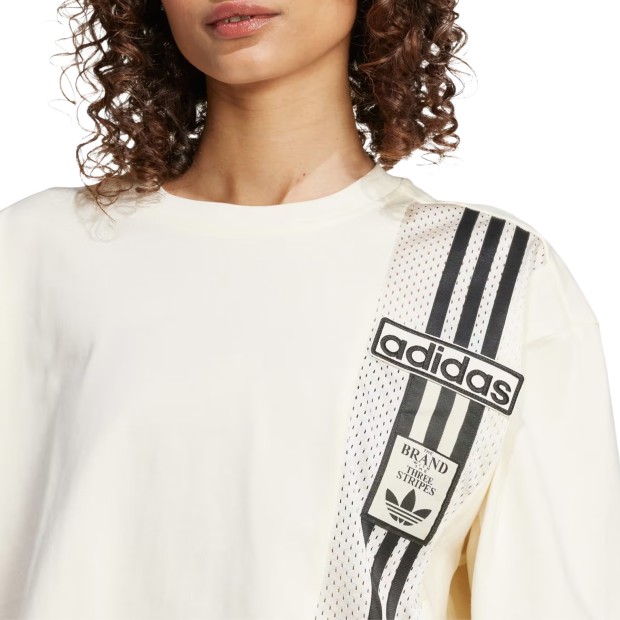 adidas Originals T-Shirt Crop Cream White