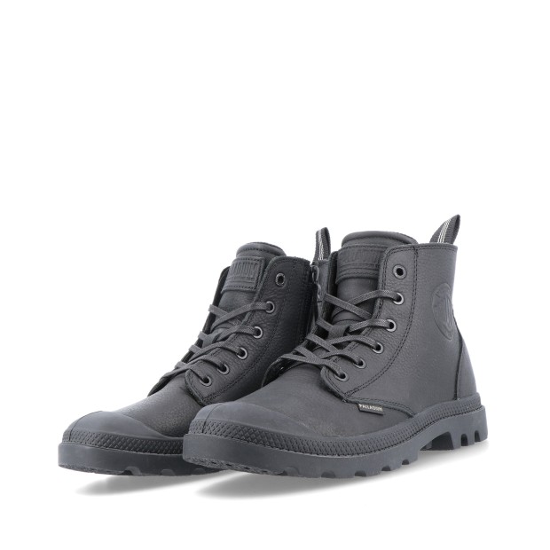 Palladium Pampa Zip Lth Ess Black