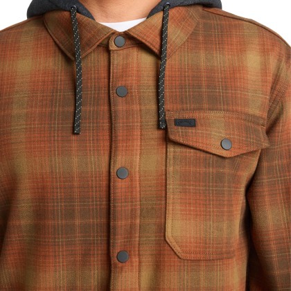 Billabong Camisa Polar Furnace Bonded Flannel Dark Cedar