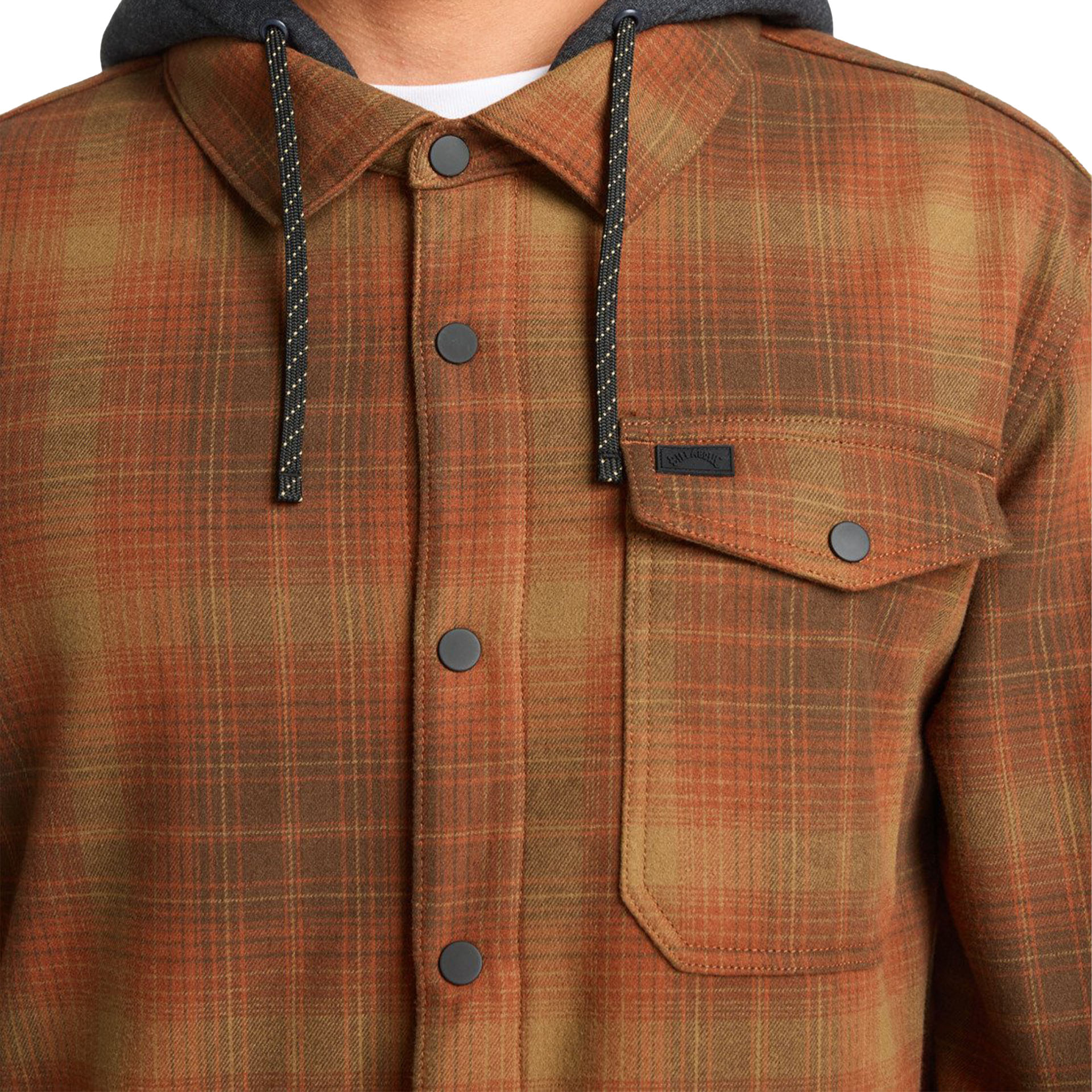 Billabong Camisa Polar Furnace Bonded Flannel Dark Cedar