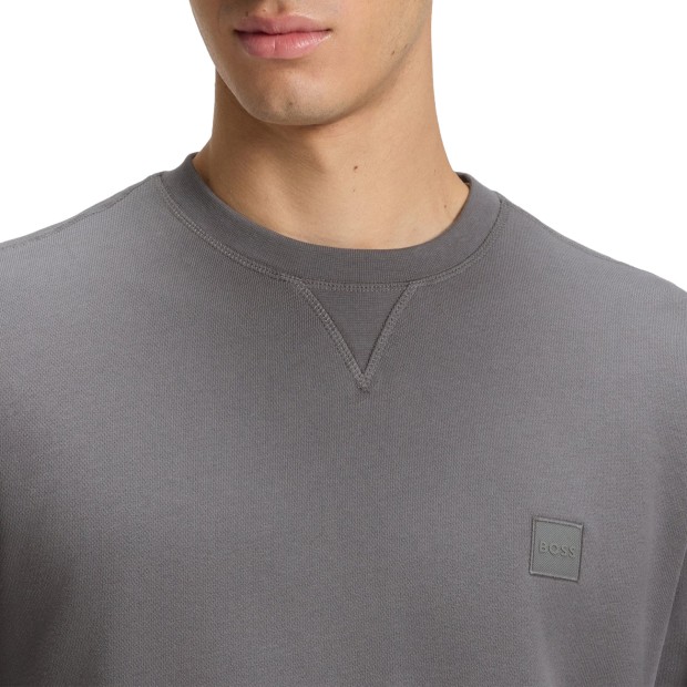 BOSS Sweat Westart Open Grey