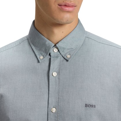 BOSS Camisa Rickert M Open Green