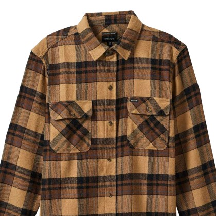 Brixton Camisa Bowery Flannel Tigers Eye