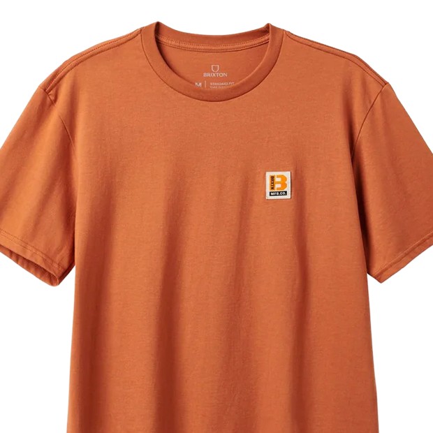 Brixton T-shirt Builders Terracotta