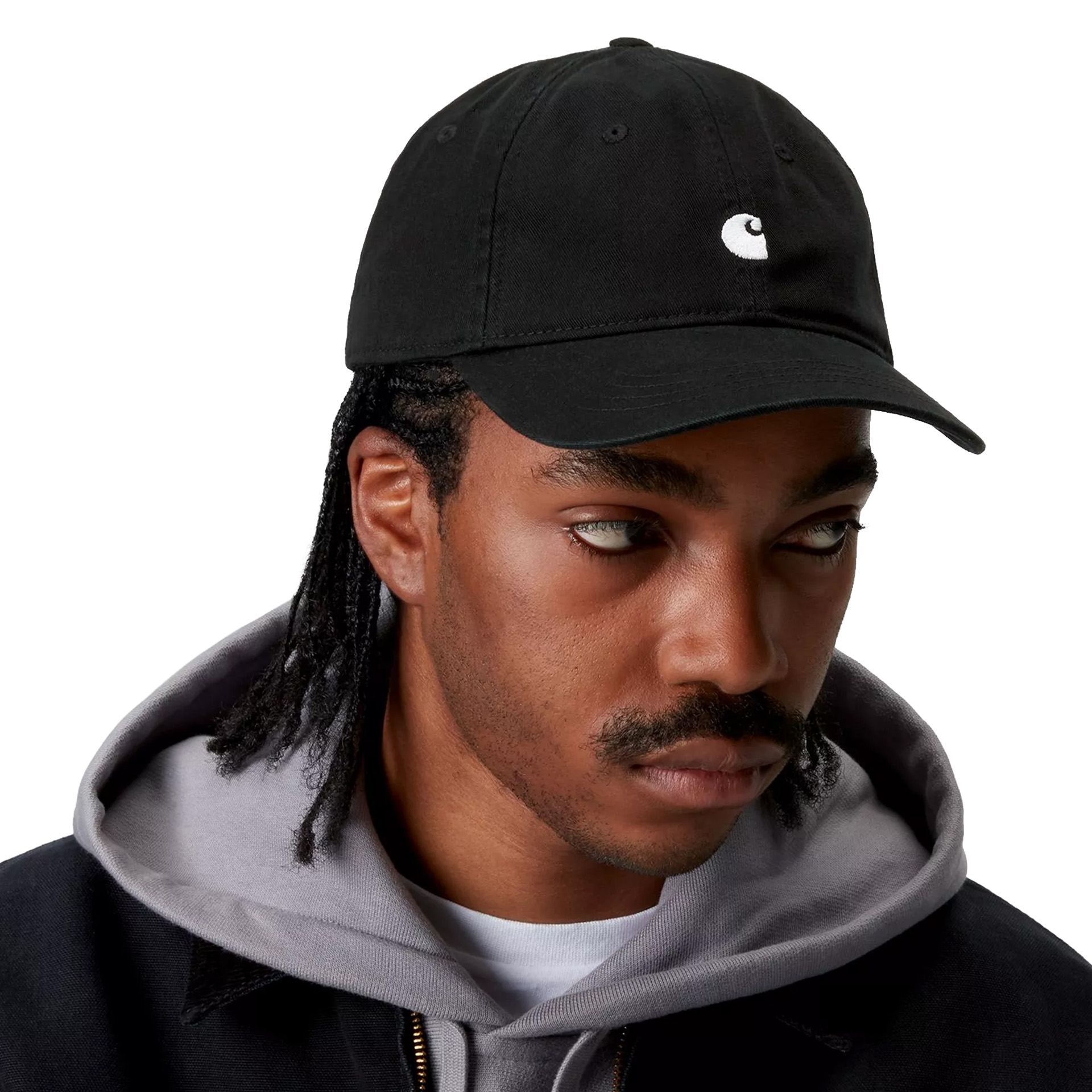 Carhartt Wip Cap Madison Logo Black White