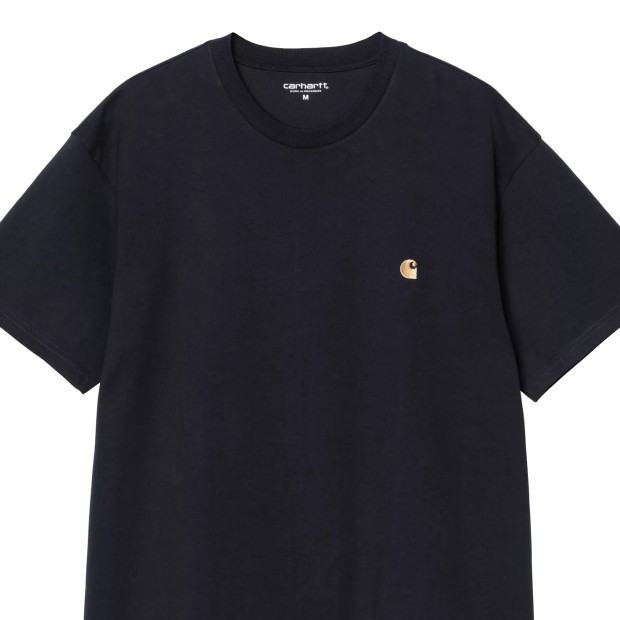 Carhartt Wip T-shirt Chase Dark Navy/Gold