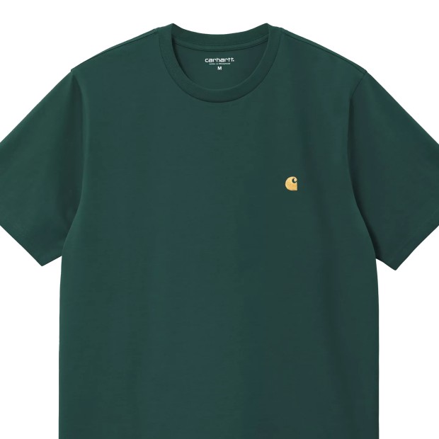 Carhartt Wip T-shirt Chase Dark Fir Gold
