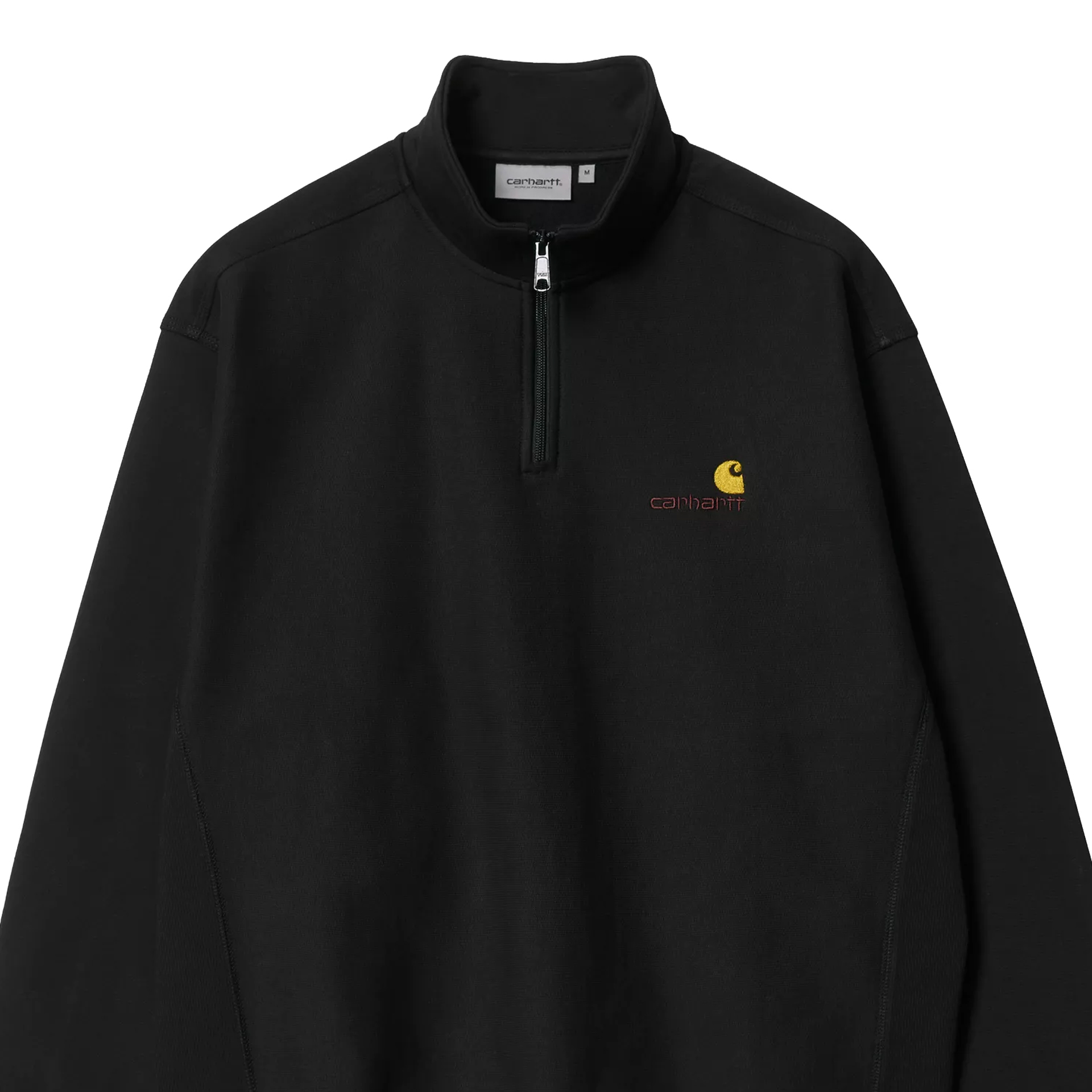 Carhartt Wip Sweat Half Zip American Script Black
