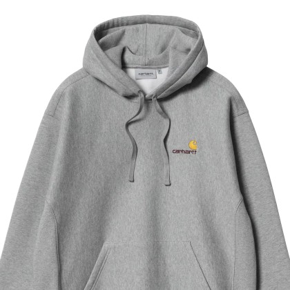 Carhartt Wip Sweat Hooded American Script Grey Heather