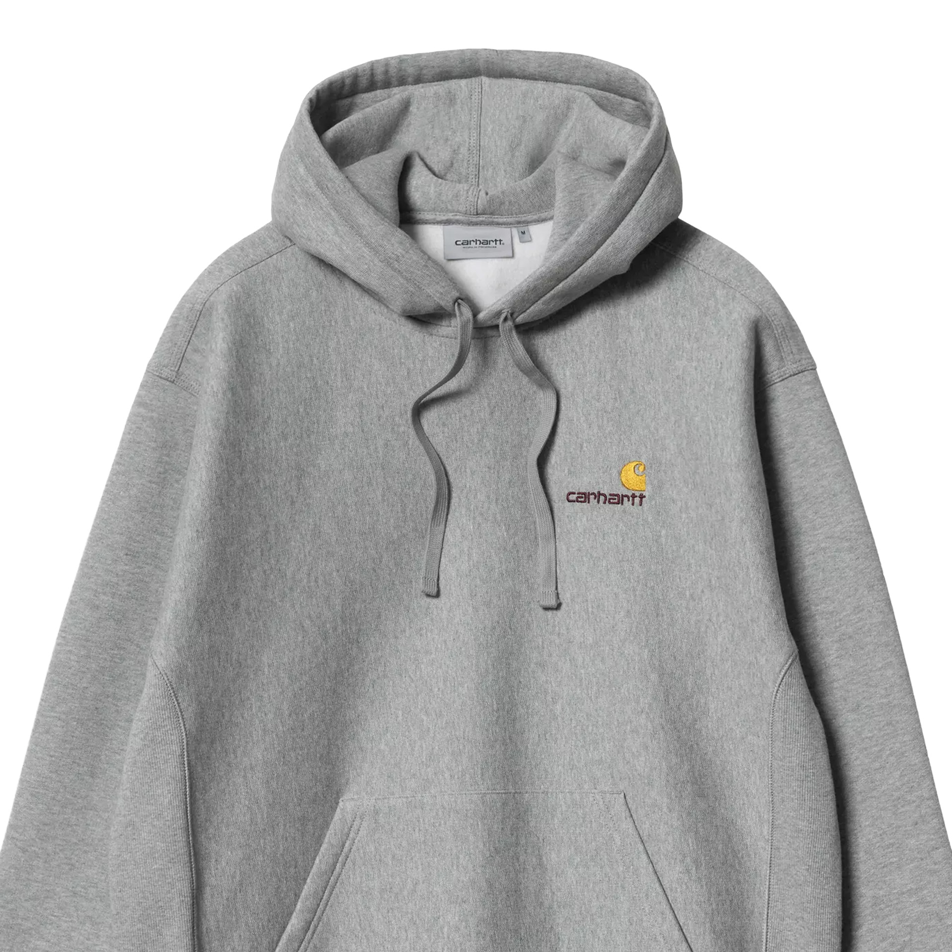 Carhartt Wip Sweat Hooded American Script Grey Heather