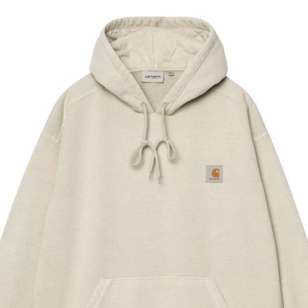 Carhartt Wip Sweat Hooded Vista Fleur De Sel Garment Dyed