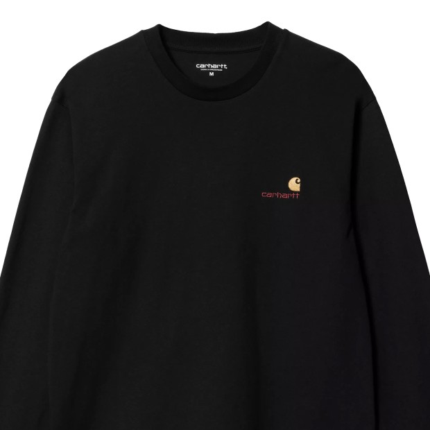 Carhartt Wip Longsleeve American Script Black