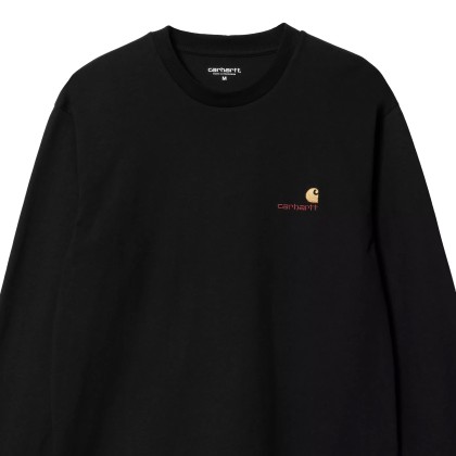 Carhartt Wip Longsleeve American Script Black