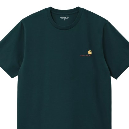 Carhartt Wip T-shirt American Script Deep Lagoon