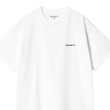 Carhartt Wip T-shirt Script Embroidery White/Black