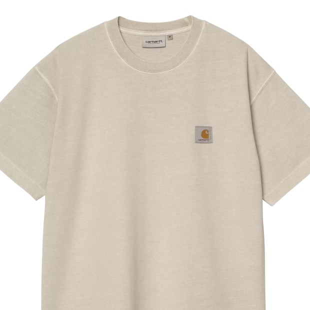 Carhartt Wip T-shirt Vista Fleur De Sel Garment Dyed
