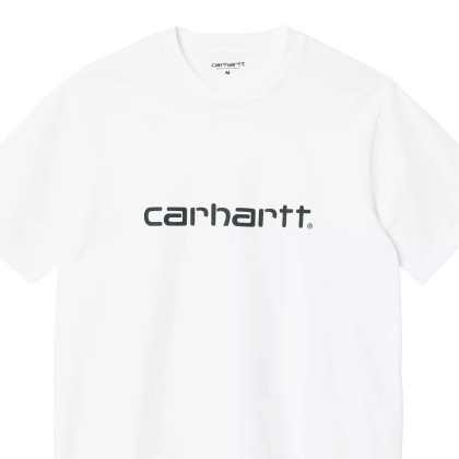 Carhartt Wip T-shirt Script White/Black