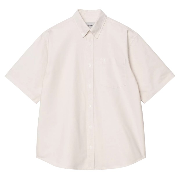 Carhartt Wip S/s Braxton Shirt Fleur De Sel Wax