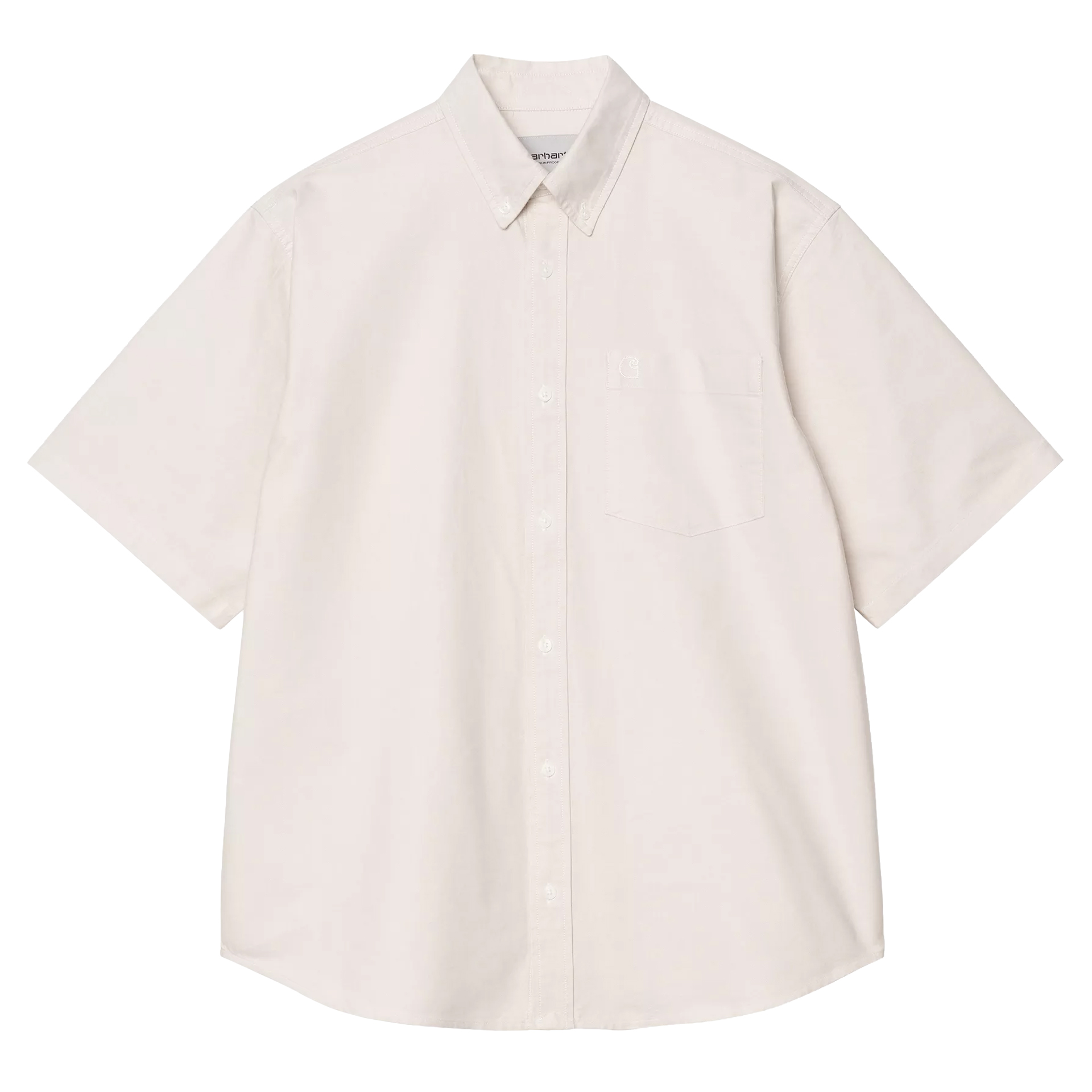 Carhartt Wip S/s Braxton Shirt Fleur De Sel Wax
