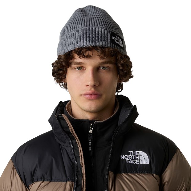 The North Face Gorro Logo Box Cuffed Medium Gryhtr