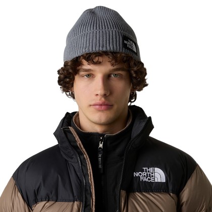 The North Face Gorro Logo Box Cuffed Medium Gryhtr
