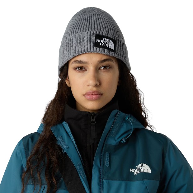 The North Face Gorro Logo Box Cuffed Medium Gryhtr
