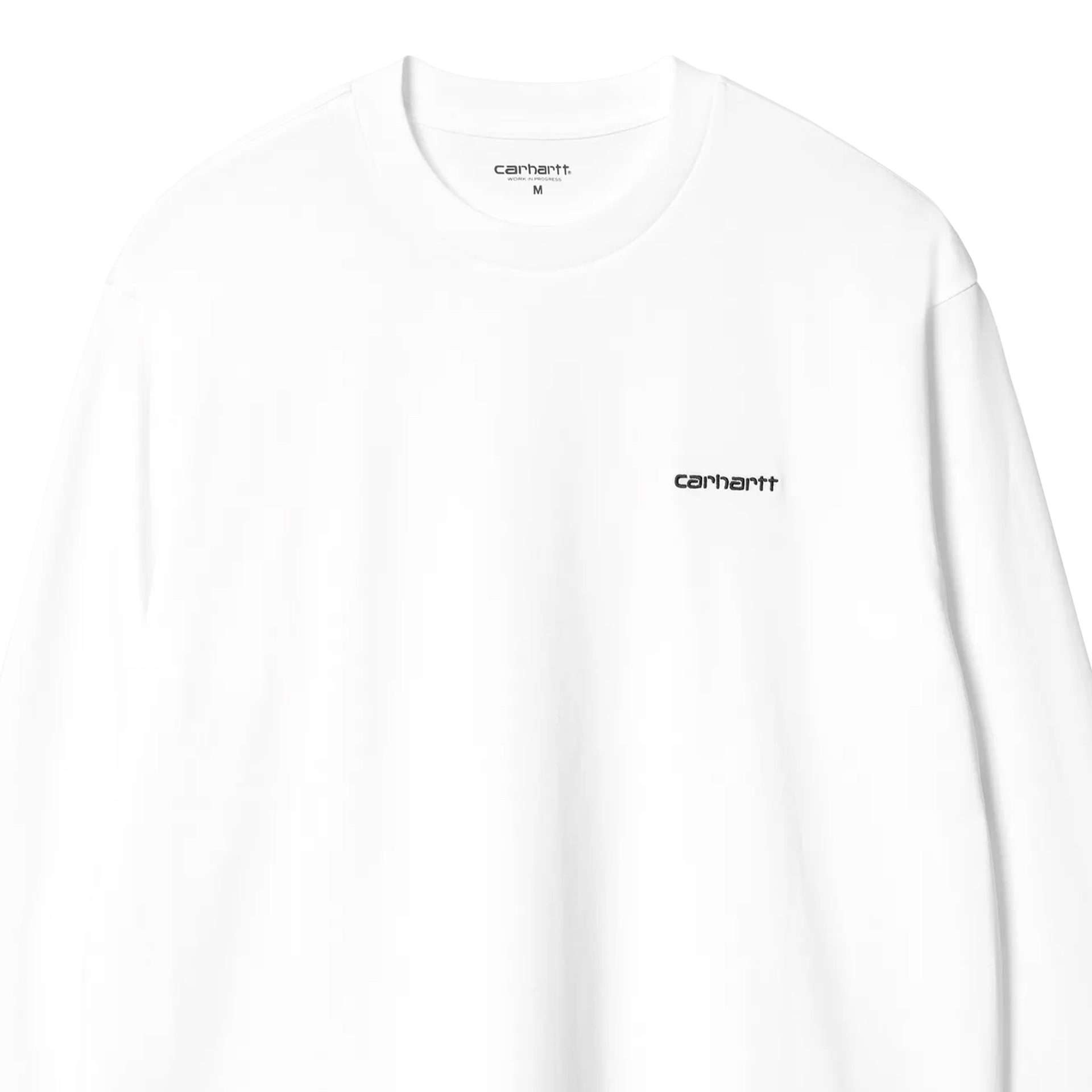 Carhartt Wip Longsleeve Script Embroidery White/Black