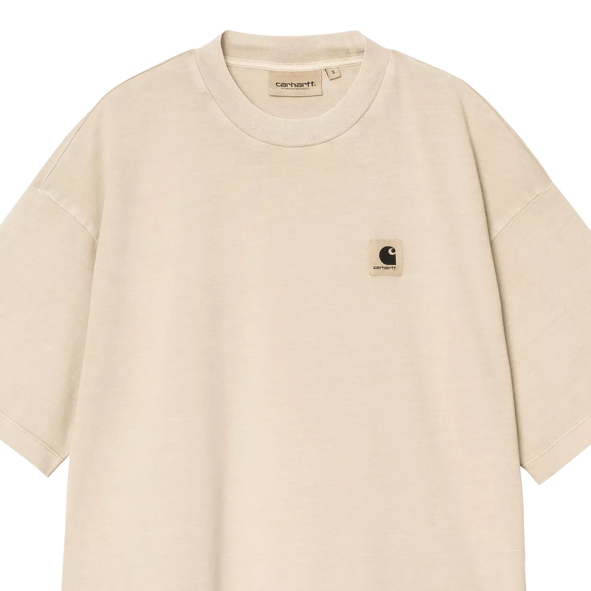 Carhartt Wip W S/s Nelson T-shirt Fleur De Sel Garment Dyed