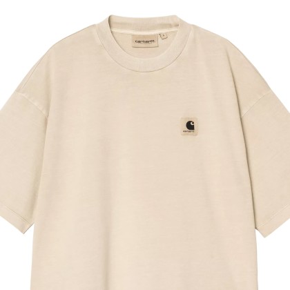 Carhartt Wip W  S/s Nelson T-shirt Fleur De Sel Garment Dyed